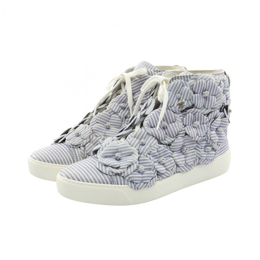 Chanel Camellia Stripe High Top #331035C68B